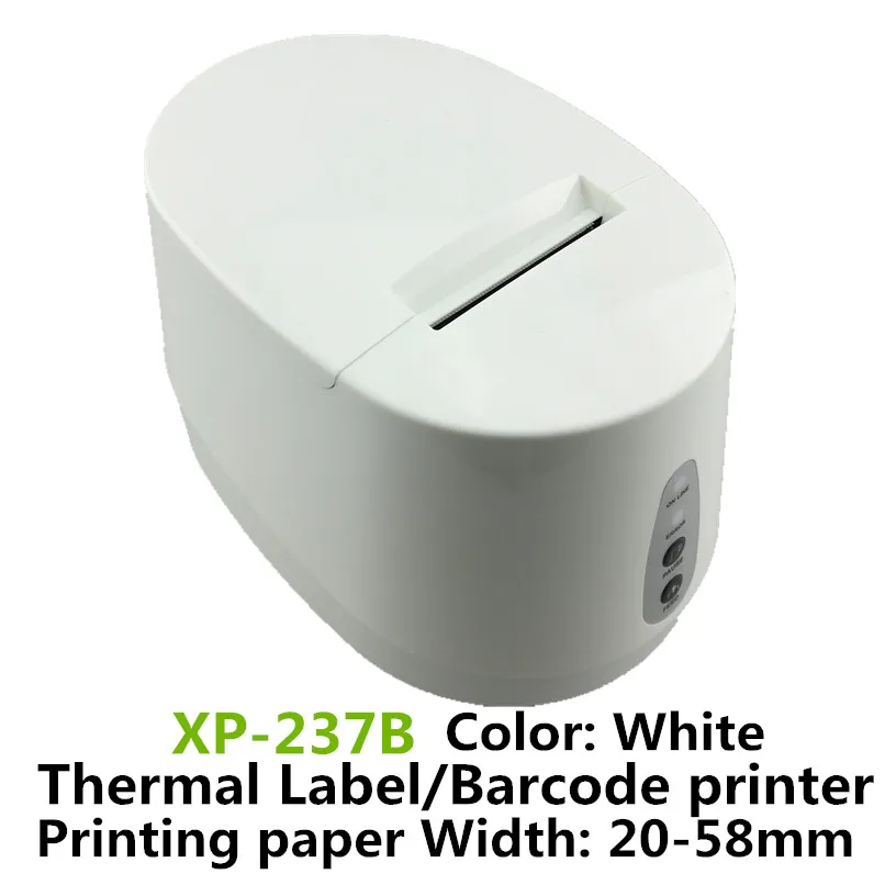 Термальный штрих-код QR код принтер этикеток высокое качество одежда теги супермаркет цена стикер Принтер - Цвет: 237B Label Printer