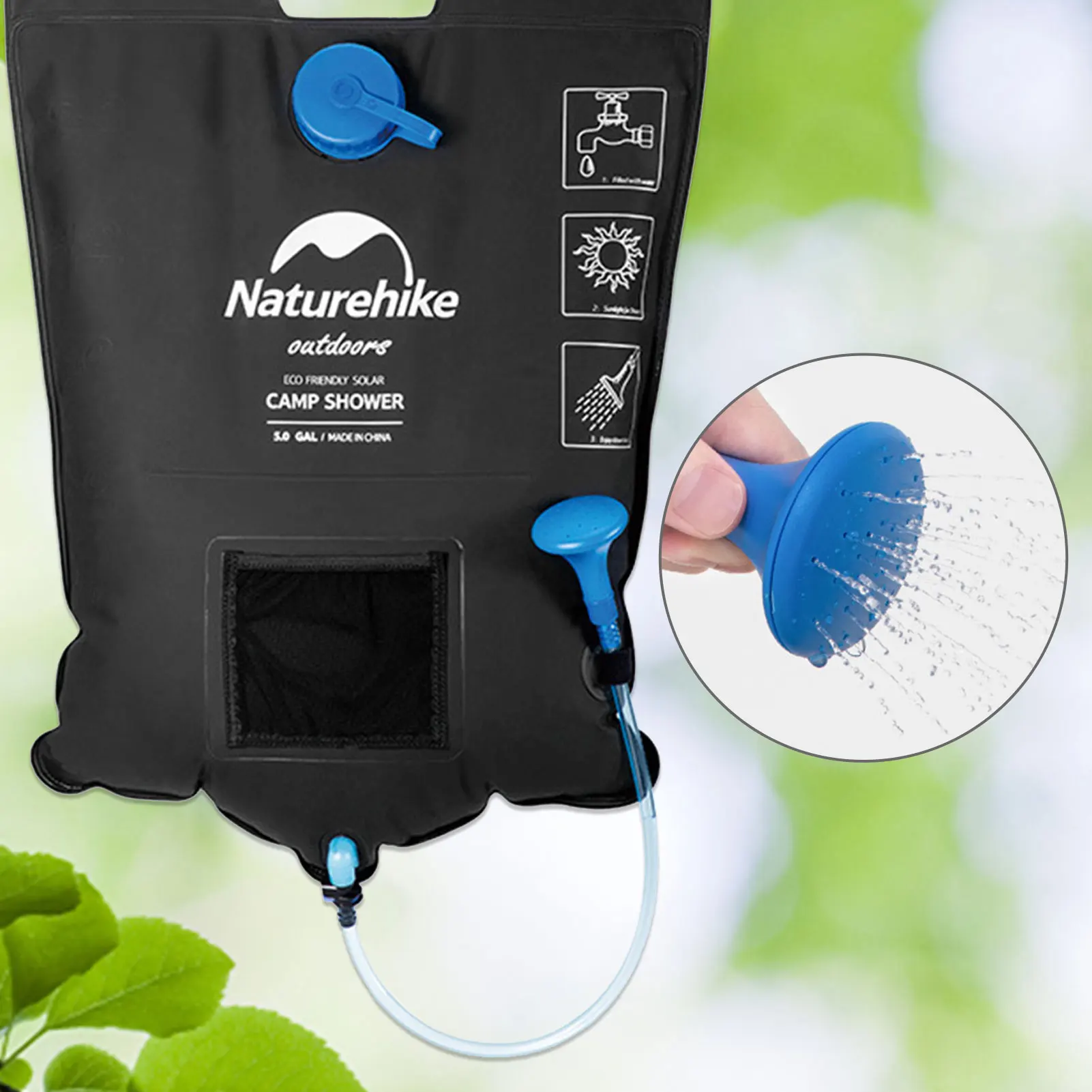 

Сумка для душа на солнечной батарее, 20 л