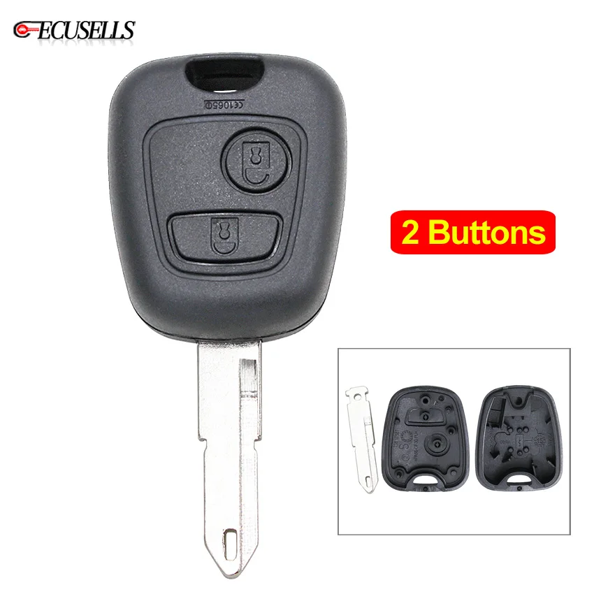 Новая замена 2 кнопки дистанционного ключа оболочки чехол смарт Корпус для