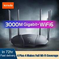 premium tenda ax3000 gigabit router 3000m wifi6 vpn wi fi 6 mesh repeater external signal network amplifier smart ax12 app home