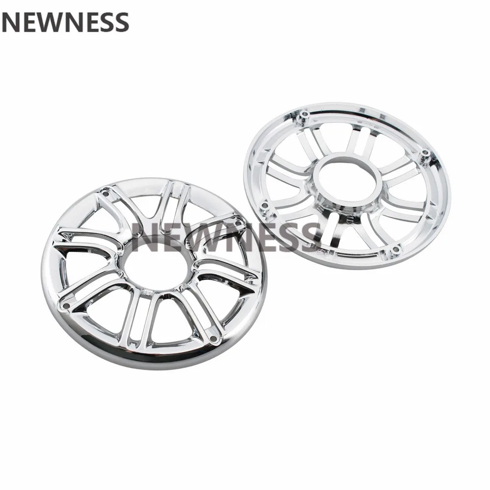 Хромированные круглые аудио стерео обрезные крышки для гриля обтекатель крышка