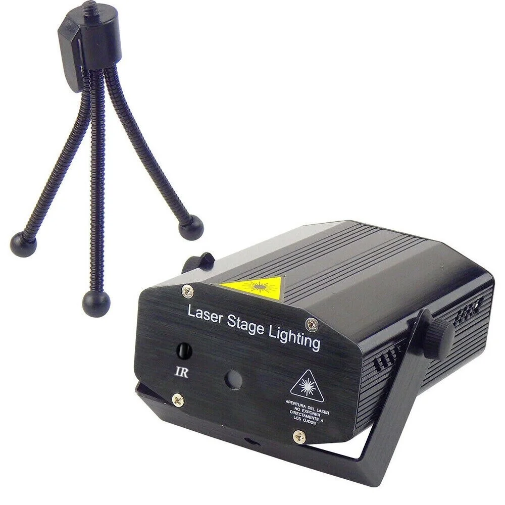 Миниатюрный лазерный светодиодный проектор с Bluetooth-динамиком диско-светодиодный