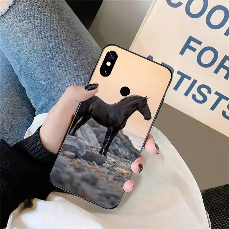 

Running horse art pattern Phone Case For Xiaomi Redmi note 7 8 9 t max3 s 10 pro lite funda shell coque cover