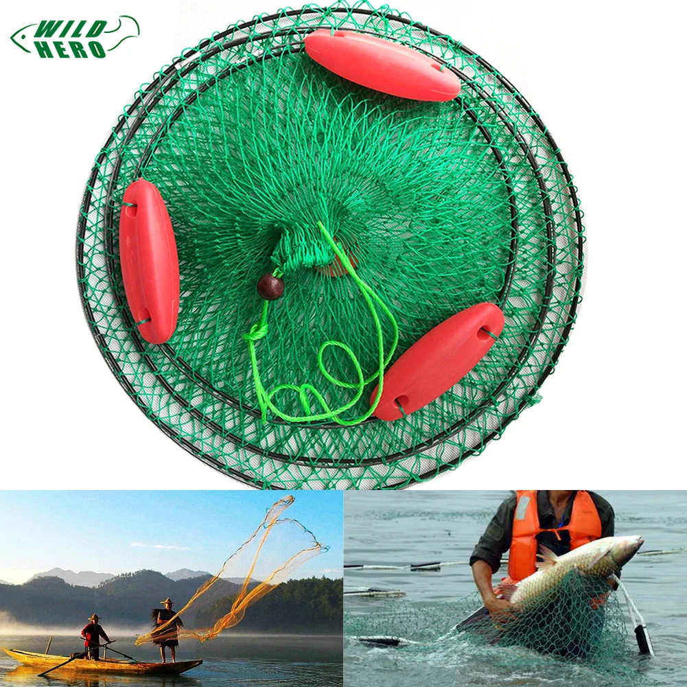 Wildhero лодка ловушка для рыбалки рыболовные снасти клетка портативная рыболовная
