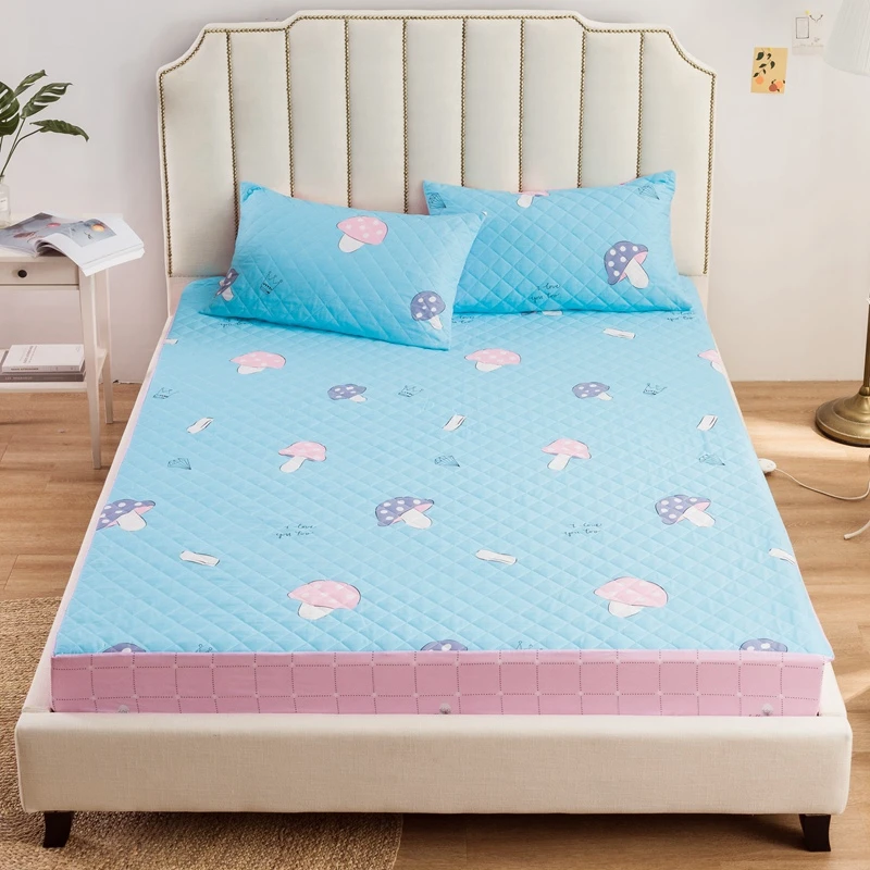 Полностью эластичная натяжная простыня Ультрамягкая стеганая Простыня из 100%