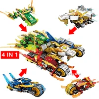 ninja legacy motor fighting motorbike mech movie sets city model figures construction building blocks toys gift for kids boys