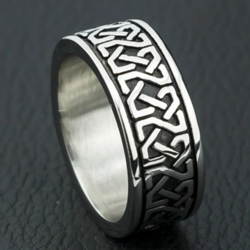 

Fashion Punk Vintage Punk Style Engraved Pattern Ring