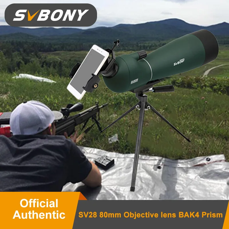 SVBONY SV28 20 60x80mm зум зрительная труба BK7 призма FMC объектив наблюдение за птицами