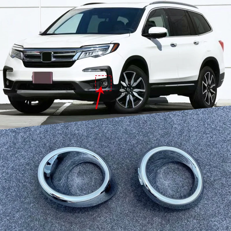 Для Honda Pilot 2019 2020 передний бампер противотуманный светильник накладка на обод