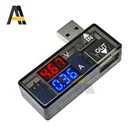 USB Вольтметр Амперметр L-образный светодиодный двойной дисплей тестер тока напряжения Измерение USB мобильный телефон измеритель мощности напряжения тока