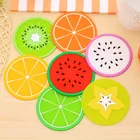 5 шт. 8,5 см оранжевые Арбузные карамболы В Форме Дракона киви изолированные коврики в Форме Дракона для кухни столовой бара чашки коврик