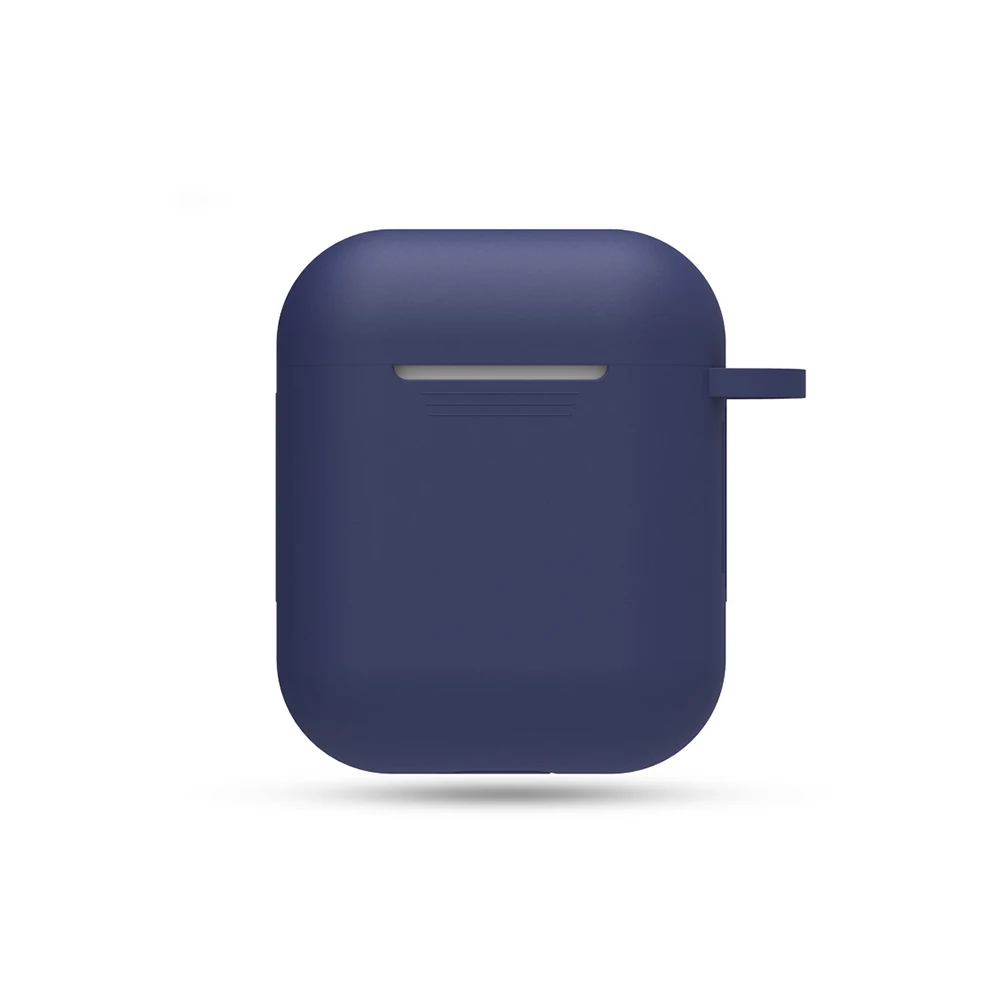 Dark Blue Чехол для наушников для Apple AirPods, чехол, настоящие беспроводные Bluetooth наушники для Air Pods, защитный чехол, аксессуары для AirPod - Цвет: Dark Blue