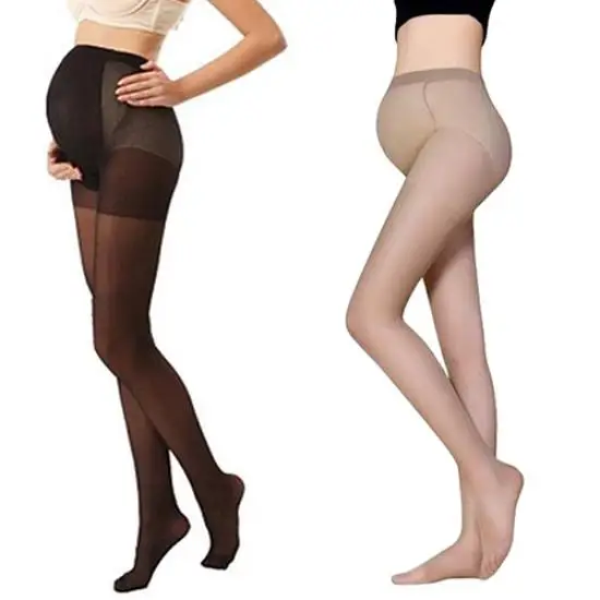 Leggings-Leggings de maternité réglables, vêtements de grossesse pour femmes, grande taille, bas élastiques soyeux, collants extensibles, taille unique, 1 pièce