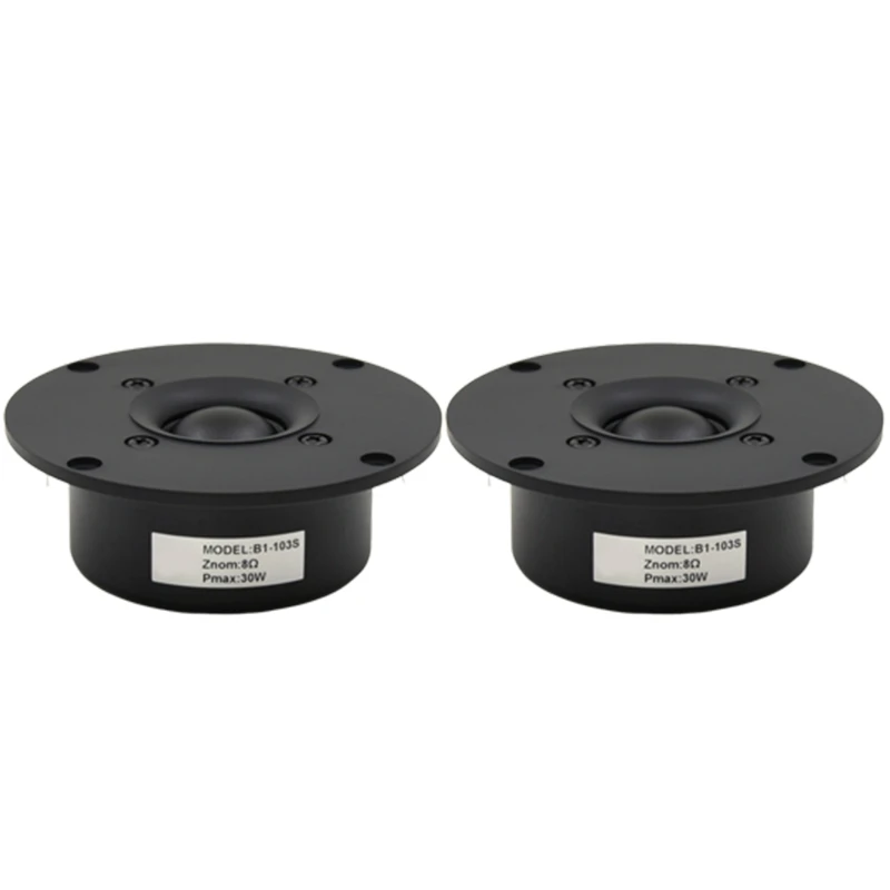 

MOOL Hifi 4 Inch Tweeter Speaker Unit Black Silk Membrane 8 OHM 30W Plastic 103mm Treble Loudspeaker B1-103S