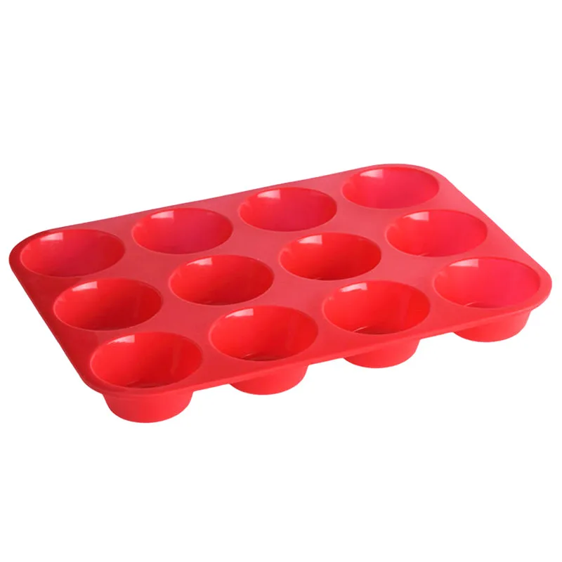

12 Cavity Silicone Cake Mold Muffin Cup Cake Bakeware Fondant Cupcake Muffin Mold Cookies Muffin Chocolate Mould Baking Tools