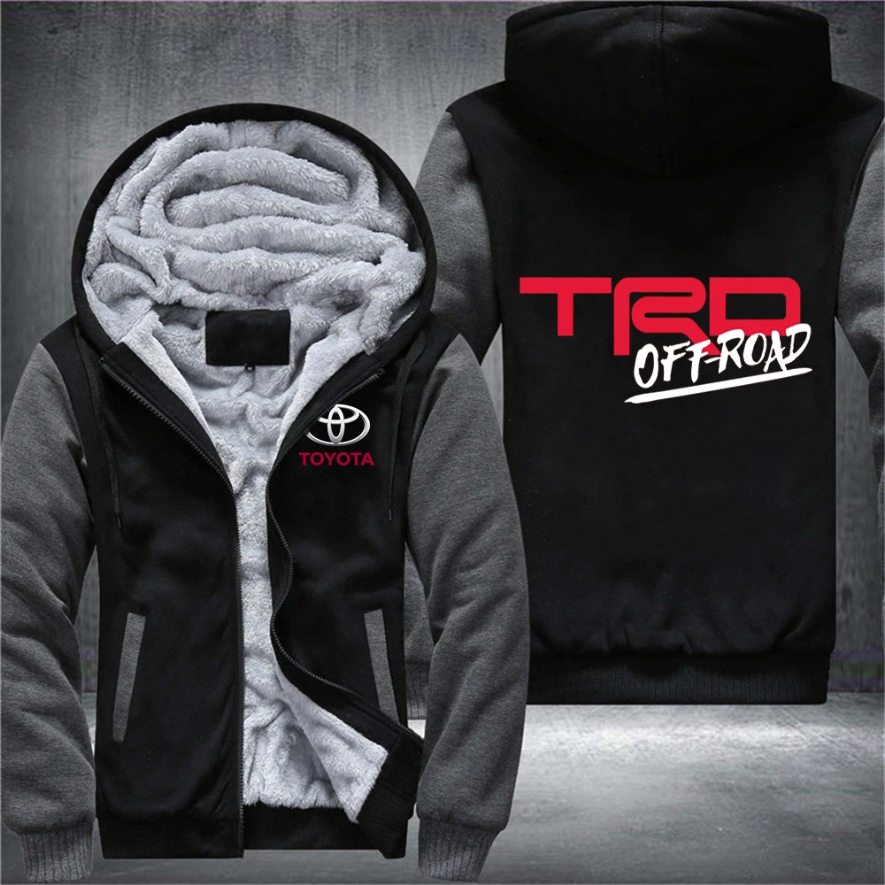 

2021 Men's Brand Print Toyota Motorsport TRD Car Logo Harajuku Thicken Jacket Sport Hip Hop Male Hoodies Casual Sweatshirts Coat