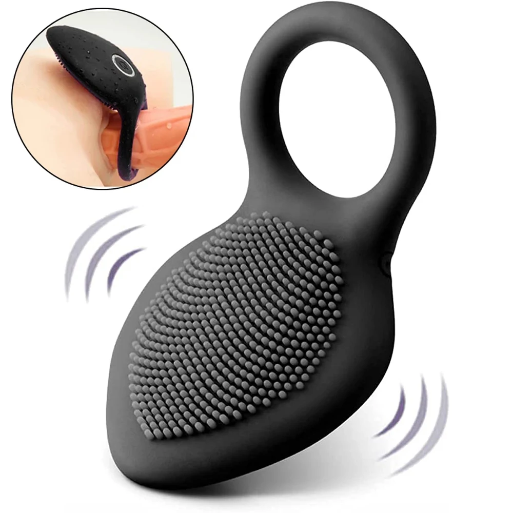 

Силиконовое кольцо для массажа, 10 режимов вибрации