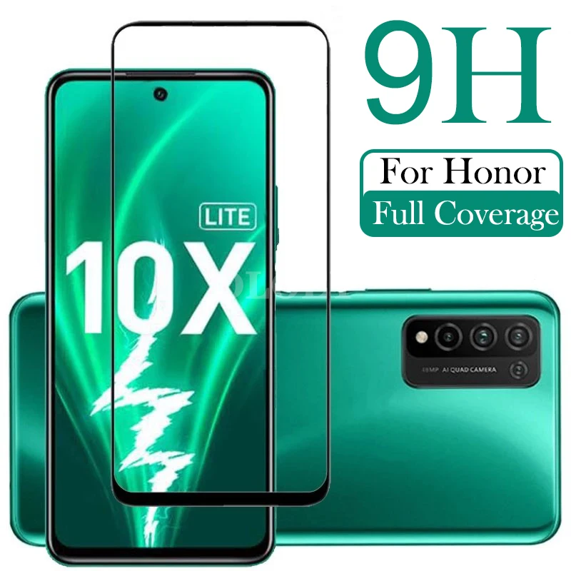 Защитное стекло для Honor 10X lite закаленное 9H x10 pro honor 10 20 20i | Мобильные телефоны и