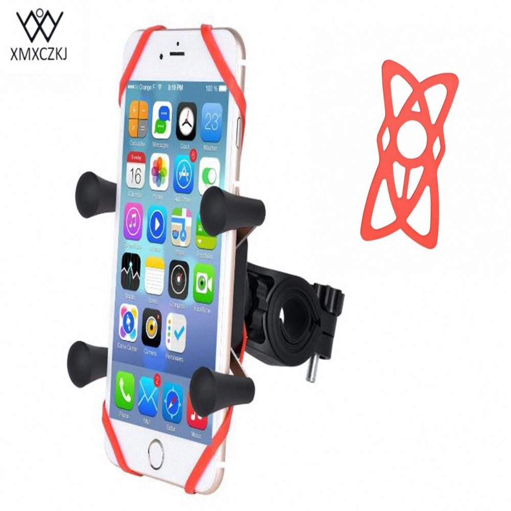 xmxczkj motorcycle telephone holder support moto bicycle rear view mirror stand mount scooter motorbike phone holder for iphone free global shipping