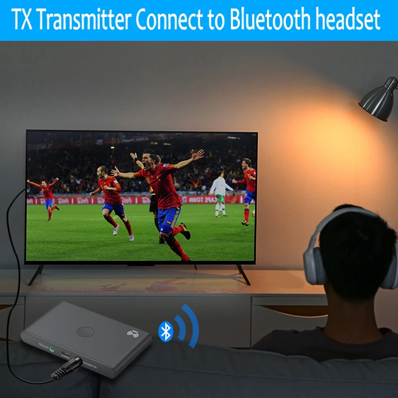 disour nfc smart wireless bluetooth adapter 2 in 1 audio 5 0 bluetooth receiver transmitter 3 5mm aux stereo for tv car kit pc free global shipping