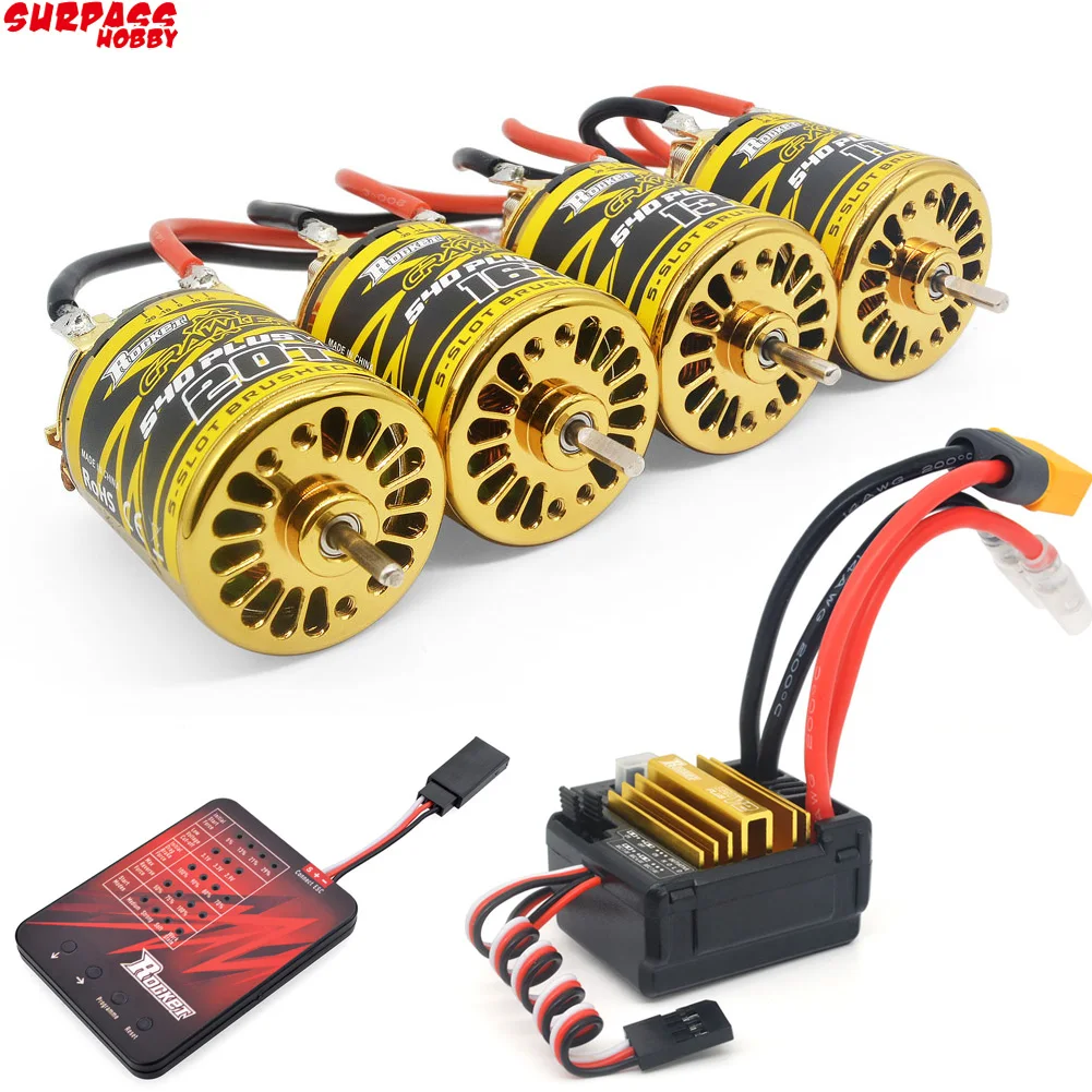 SURPASS HOBBY 540PLUS V2 11T 13T 16T 20T матовый двигатель 80A ESC для TRAXXAS Tamiya Kyosho TRAXXAS 1/10 1/12 RC гусеничная Автомобильная лодка