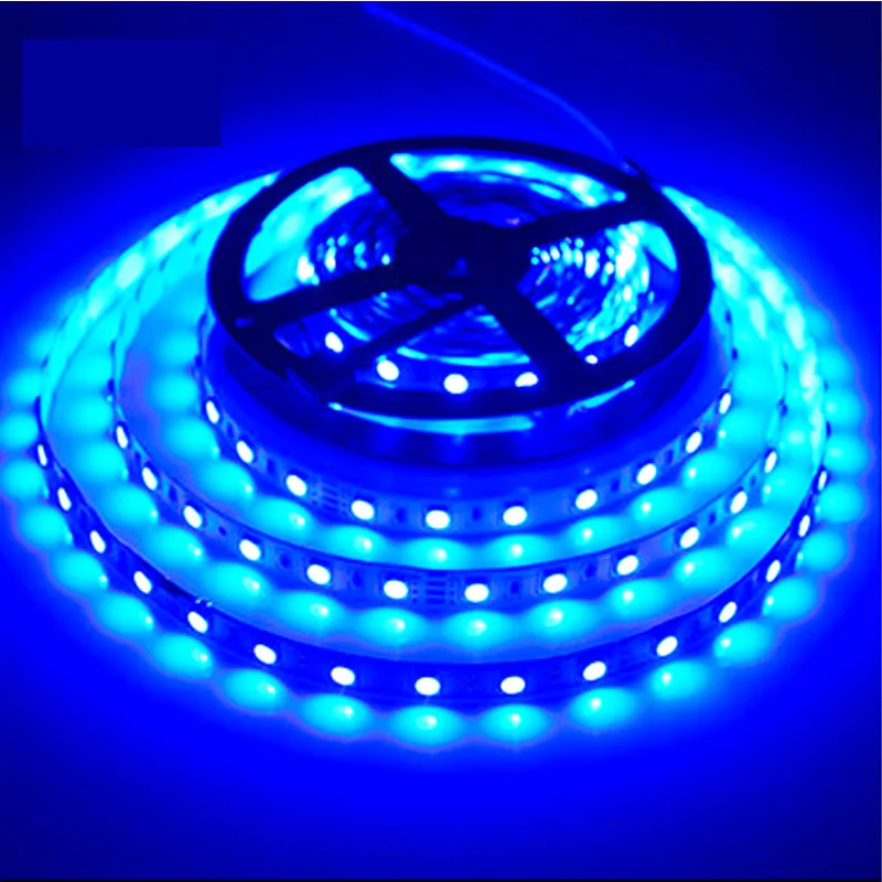 Водонепроницаемая S 2835 smd rgb Светодиодная лента 12 в 10 м 5 м 3 м 2 м теплая белая лента adpter Адресуемая Светодиодная лента световой замены 5050 5630 120 - Испускаемый цвет: Blue Led Strip