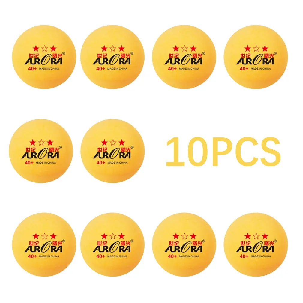 

10 Pcs Professional Practice Ping-Pong Ball Table Tennis Ball In Bulk Competition Match Training Equipment Yellow