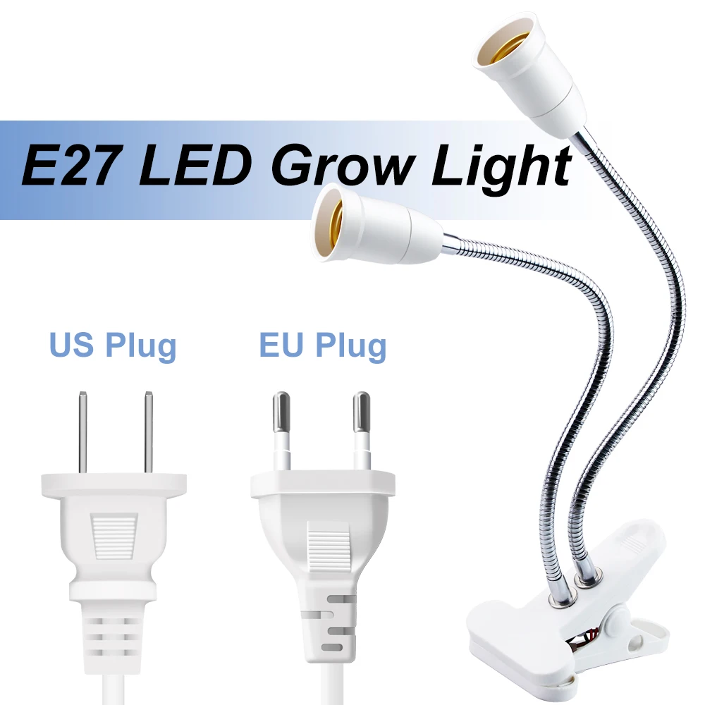 Фитолампа полного спектра с цоколем E27 светодиодные лампы E26 для выращивания