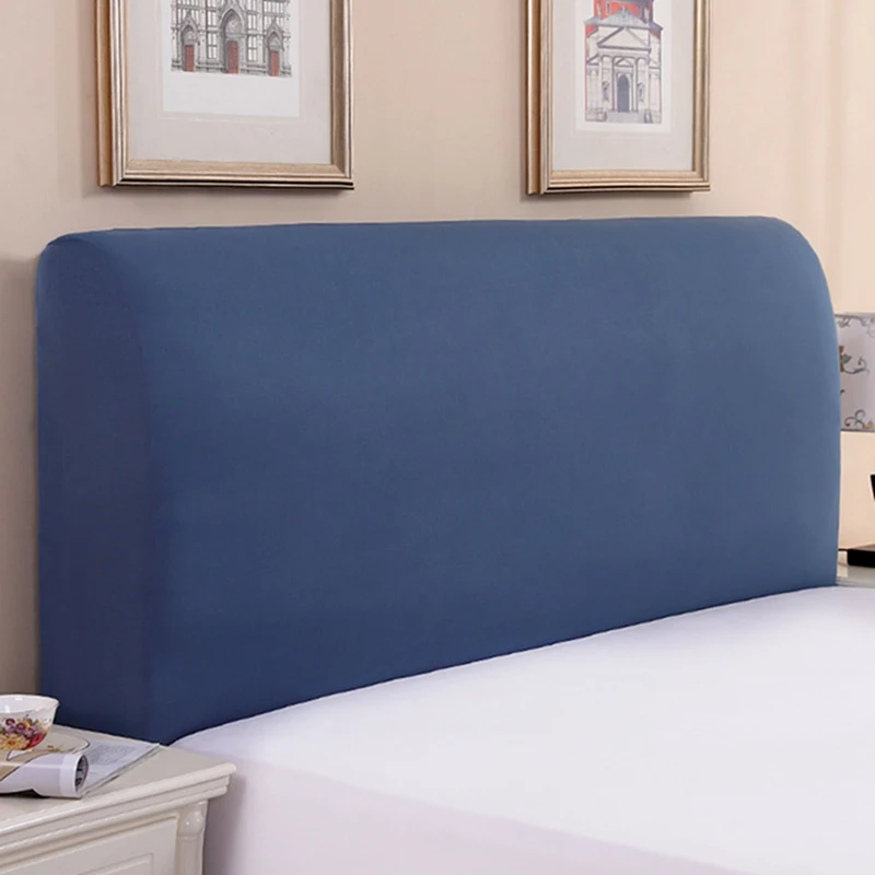 

Elastic Bed Headboard Cover All Inclusive Bedside Cover Solid Color Bed Head Dust Cover Bed Head Back Protector Case Home Decor
