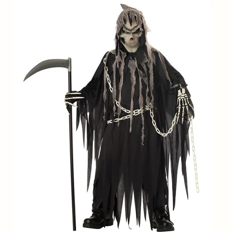 Костюм мистер грима на Хэллоуин для мальчиков косплей взрослых и детей ужас