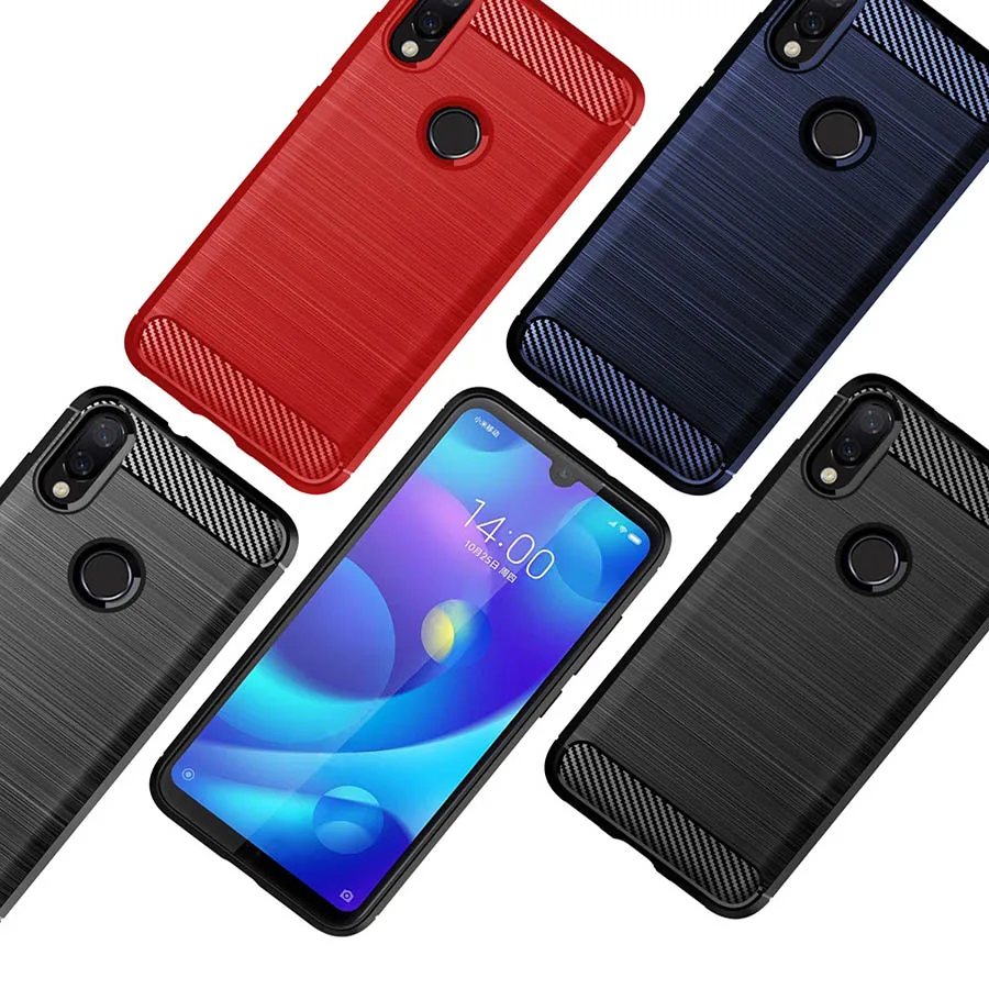 Роскошный углеродный волоконный чехол для телефона из мягкого силикона ТПУ с