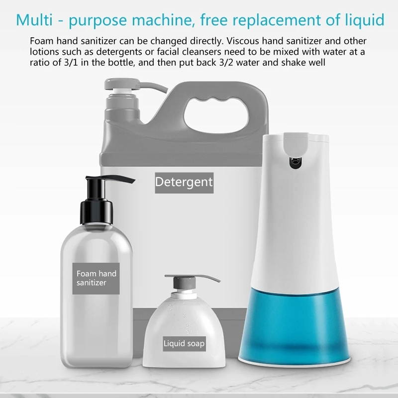

Automatic Disinfectant Dispenser Sprayer 350ml Infrared Sensor Soap Dispenser M17E