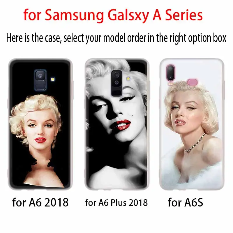 Сексуальный Мэрилин Монро чехол для Samsung A10 A10S A11 A20 A20S A20E A30 A30S A40 A40S A50 A60 A70 A70S A80 A90 A21