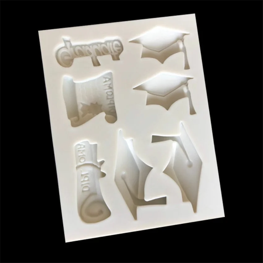 8 5*6 5*1 см сделай сам сахарное ремесло торт винтажная докторская шляпа силиконовая