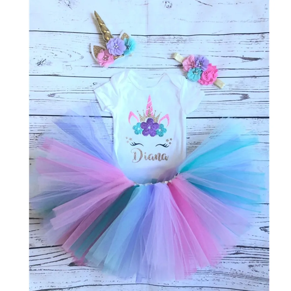 Индивидуальный Единорог для маленьких девочек торт на первый день рождения удар