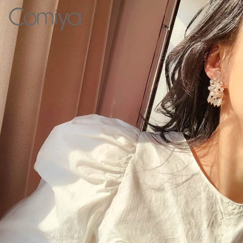 Женские Висячие серьги Comiya серьги-подвески из сплава цинка золотого цвета с