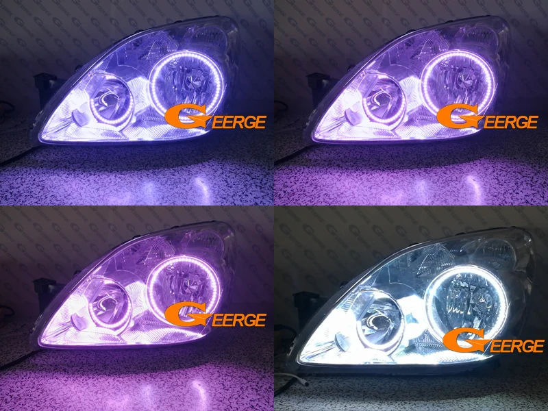 

Excellent RF remote Bluetooth APP Multi-Color Ultra bright RGB LED Angel Eyes Halo Ring kit For Honda CR-V CRV II 2005 2006