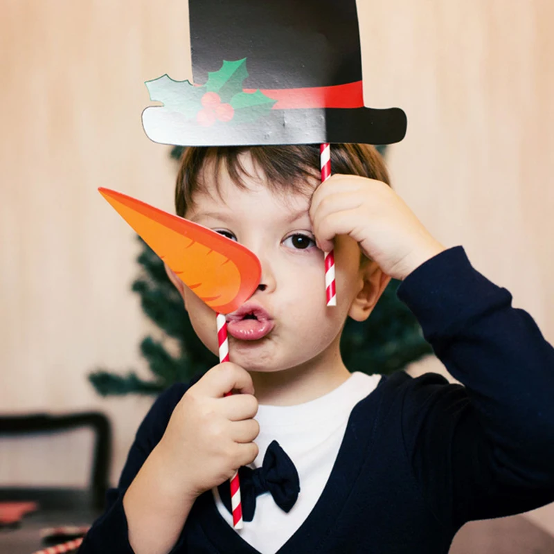 Рождественские украшения реквизит для фотосессии с рождеством шляпа борода