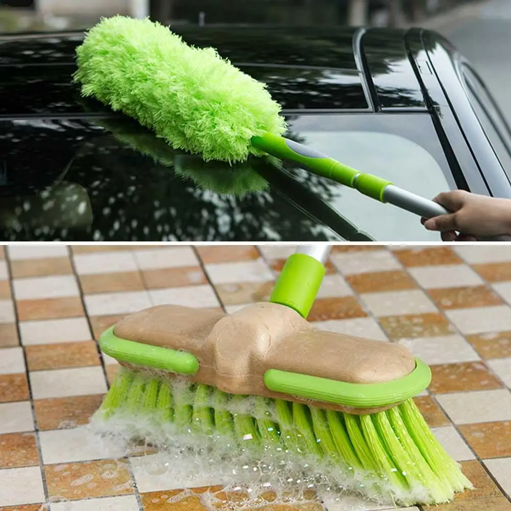 Комбинация чистящие инструменты плоская треугольная Швабра Duster щетка метелка для пыли метелка метла многоцелевой полюс моющее оборудование