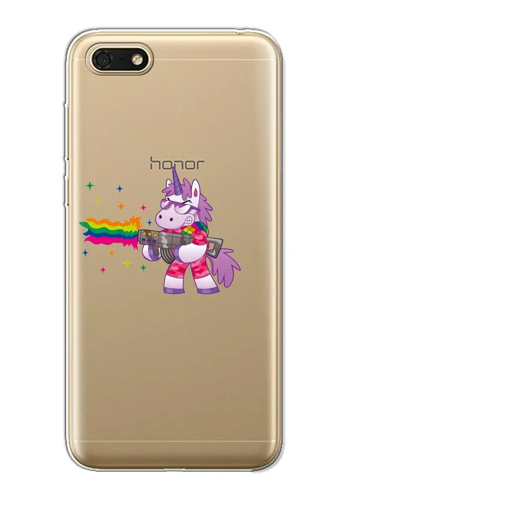 Радужный Единорог для huawei Honor 7A 5 45 дюймов Чехол Силиконовый мягкий ТПУ чехол