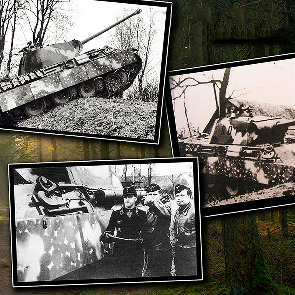 1/35 1/32 броня немецкий кустарник волнистая точка камуфляжная утечка модель