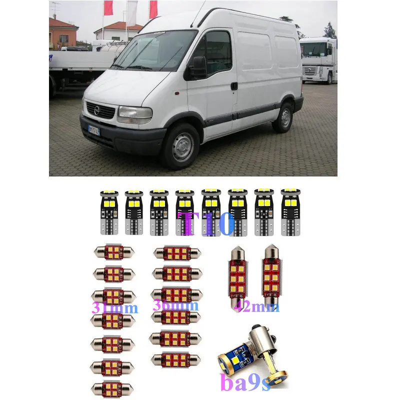 

LED Interior Car Lights For Opel mokka mokka x j13 movano b box bus x62 combi dumptruck x70 car accessories lamp bulb error free