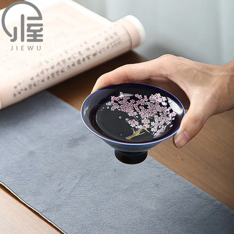 JIEWU Изысканная керамическая чайная чашка ручной работы личная специальная