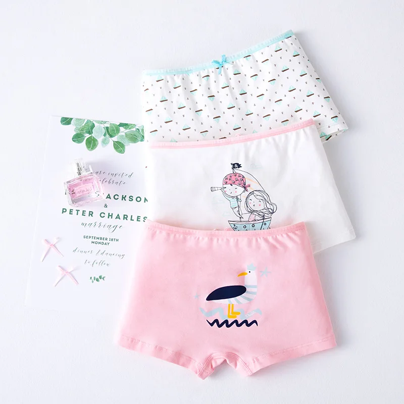 Hot Sale Cotton Kitty Minnie Baby Kids Underwear 3pcs/lot Girl Panties Shorts For Nurseries Children Briefs 5-13Y | Детская одежда и