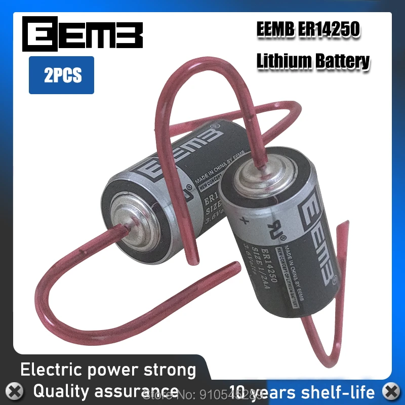 2 шт./лот EEMB ER14250 1/2AA 3 6 V 1200mAh литиевая батарея с сваркой|Батарейки| |