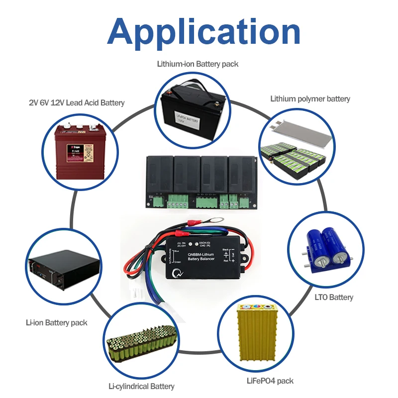 

QNBBM Patented 8S 24V Battery Equalizer for 3.2V Rated 50AH 100AH LiFePO4 Battery for Second hand Brandnew