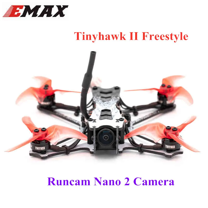 EMAX Tinyhawk II Фристайл 115 мм 2 5 дюйма F4 5A ESC FPV Racing RC Mini Drone RTF / BNF версия с пультом