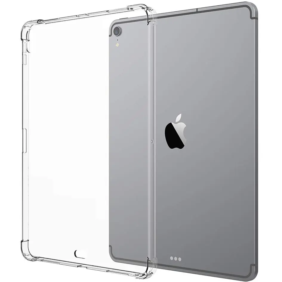 Мягкий прозрачный TPU чехол для iPad Pro 11 2018 Противоударная защита от ударов при