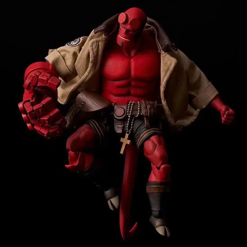 

18cm Anime Hellboy Anung Un Rama Action Figure Cloth Clothes Standing Fighting Position PVC Collection Model Dolls Toy for Gifts