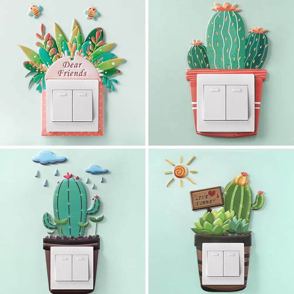 Чехол с изображением животного из мультфильма декор для спальни 3D наклейки